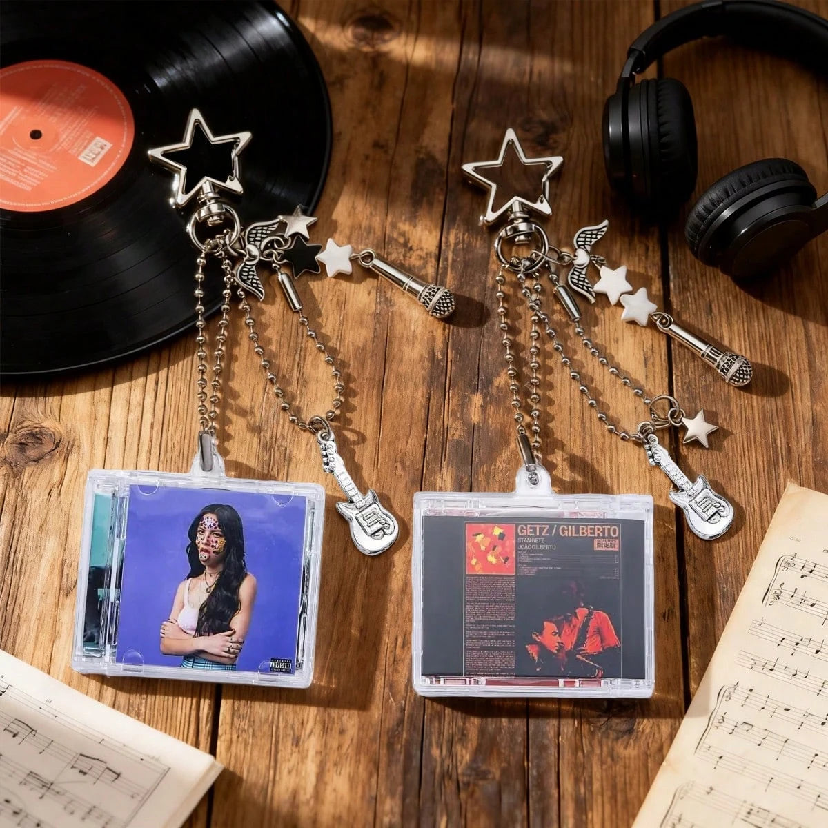 Customized Mini CD Bag Charm Keychain With NFC/Personalized Music Gift, Retro Style, Mini CD Keychain, Customized Gift, Bag Accessory, Y2K Aesthetic