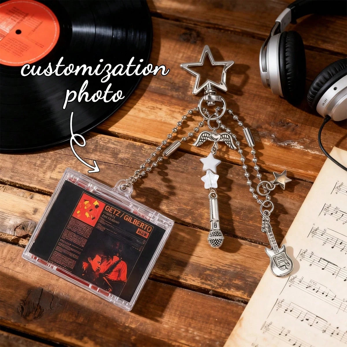 Customized Mini CD Bag Charm Keychain With NFC/Personalized Music Gift, Retro Style, Mini CD Keychain, Customized Gift, Bag Accessory, Y2K Aesthetic