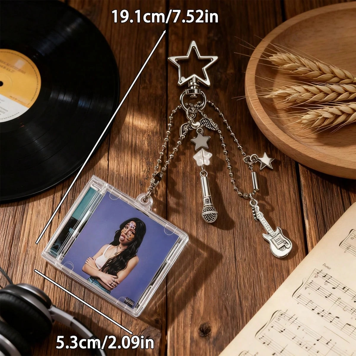 Customized Mini CD Bag Charm Keychain With NFC/Personalized Music Gift, Retro Style, Mini CD Keychain, Customized Gift, Bag Accessory, Y2K Aesthetic