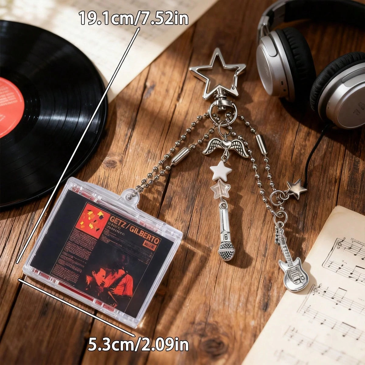 Customized Mini CD Bag Charm Keychain With NFC/Personalized Music Gift, Retro Style, Mini CD Keychain, Customized Gift, Bag Accessory, Y2K Aesthetic