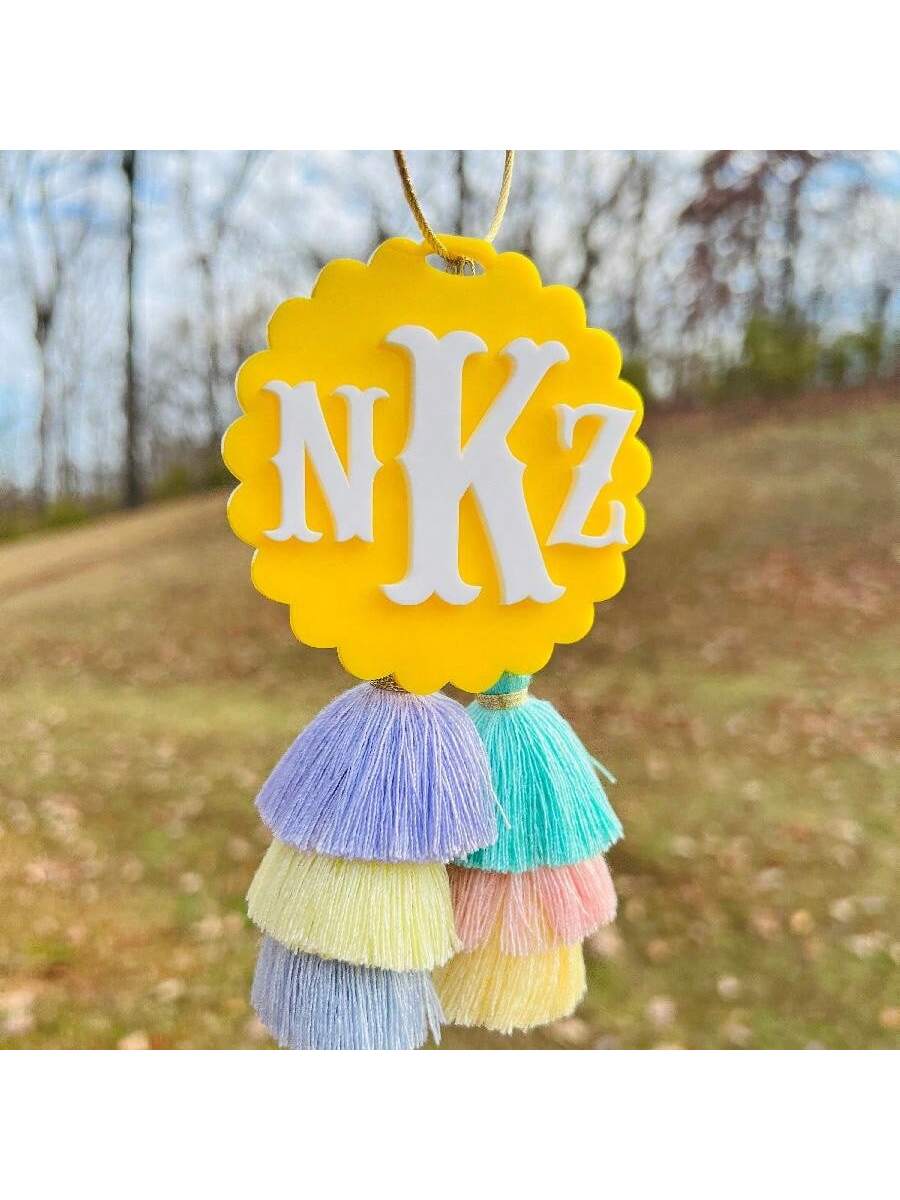 Customized Personalized Name Bag Tag| Bag Tassel| Beach Tote Bag Charm| Personalized Bag Charm| Name Charm| Bag Accessories| Backpack Tag| Autumn/Winter Fashion Tag| Back To School Bag Accesso