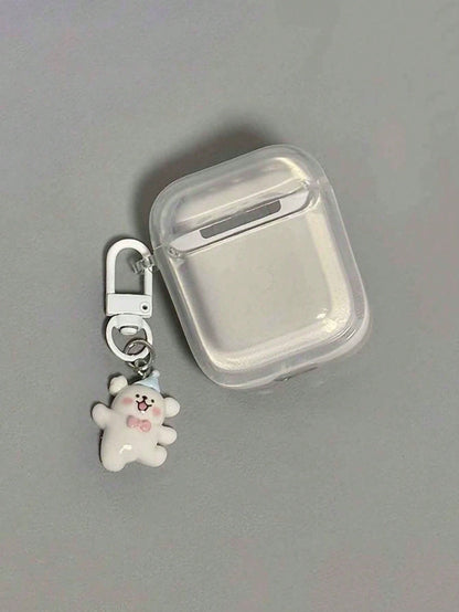 Cute 3D Dog Cartoon Protective Case Compatible With Apple 1/2/Pro Bluetooth Earphones With Adorable Pendant, Korean And Japanese Style
