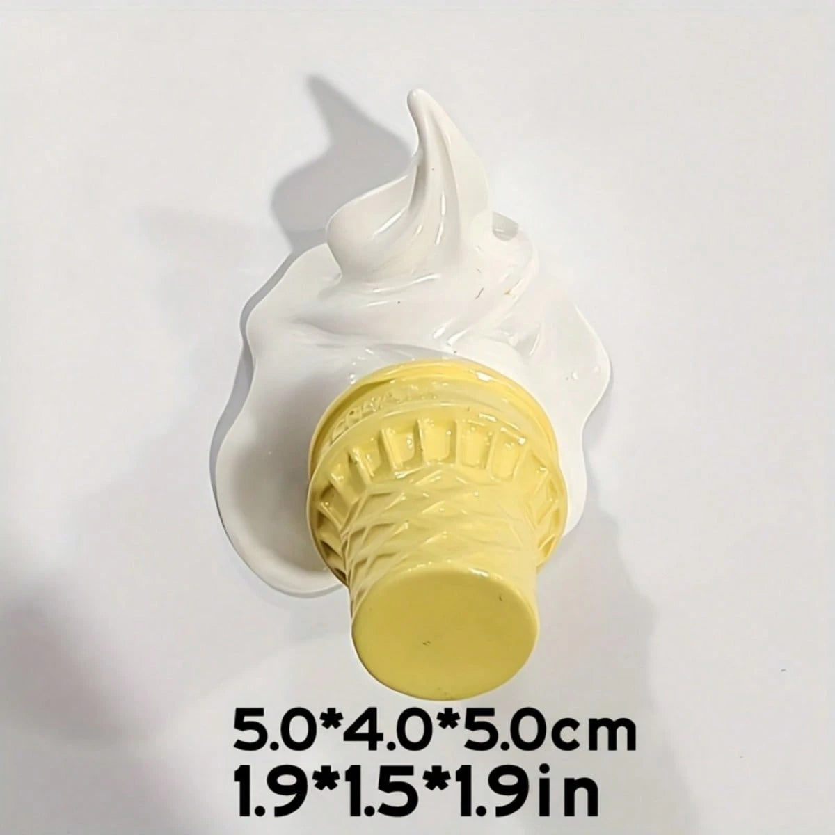 Cute 3D Ice Cream Cone Magnetic Stickers- Cartoon Food Decor For Car, SUV, Motorcycle, Helmet, Waterproof Smooth Surface, Fun Accessory For Girls & Kids