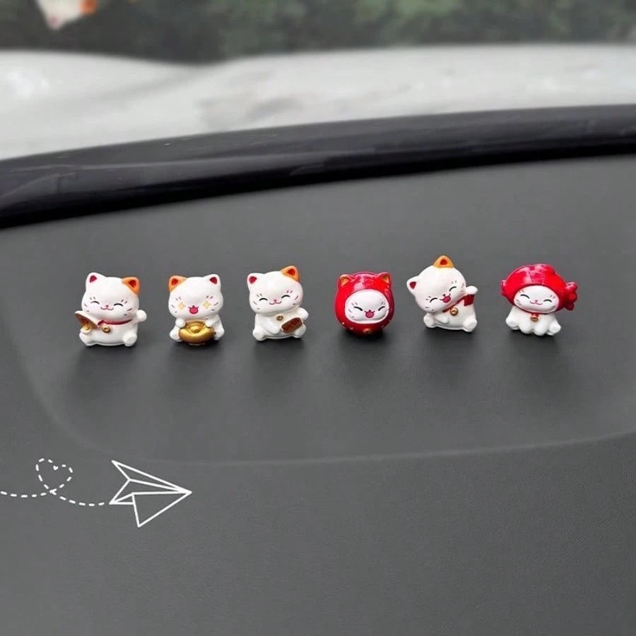 Cute Car Waving Cat Interior Decor, Dashboard Screen Computer Decoration, New Arrival Car Display Stand Decor, Adorable Rainbow Bear Decoration, Creative Computer Screen Display Stand, Car Interior Ac