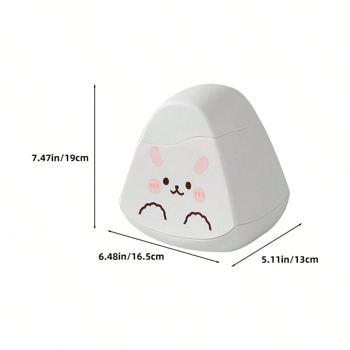 Cute Cartoon Mini Desktop Trash Can With Lid Small Garbage Bin Easy To Clean Bedroom Office Kitchen Car Desktop Storage Organizer Container Home Decor Accessory Perfect Gift For Friends Family Holiday