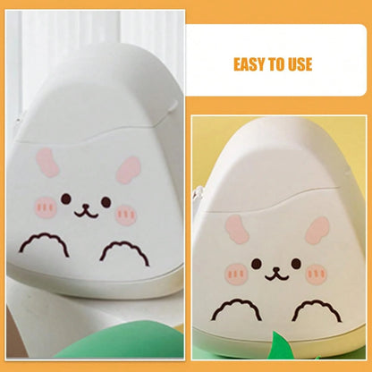 Cute Cartoon Mini Desktop Trash Can With Lid Small Garbage Bin Easy To Clean Bedroom Office Kitchen Car Desktop Storage Organizer Container Home Decor Accessory Perfect Gift For Friends Family Holiday
