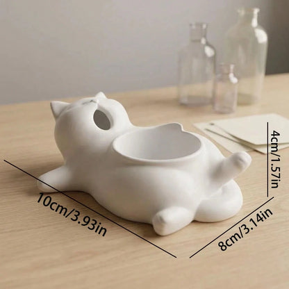 Cute Cat-Shaped Flower Pot, Made Of Lightweight And Versatile PLA Material, Shatter-Resistant, Suitable For Indoor And Outdoor Use