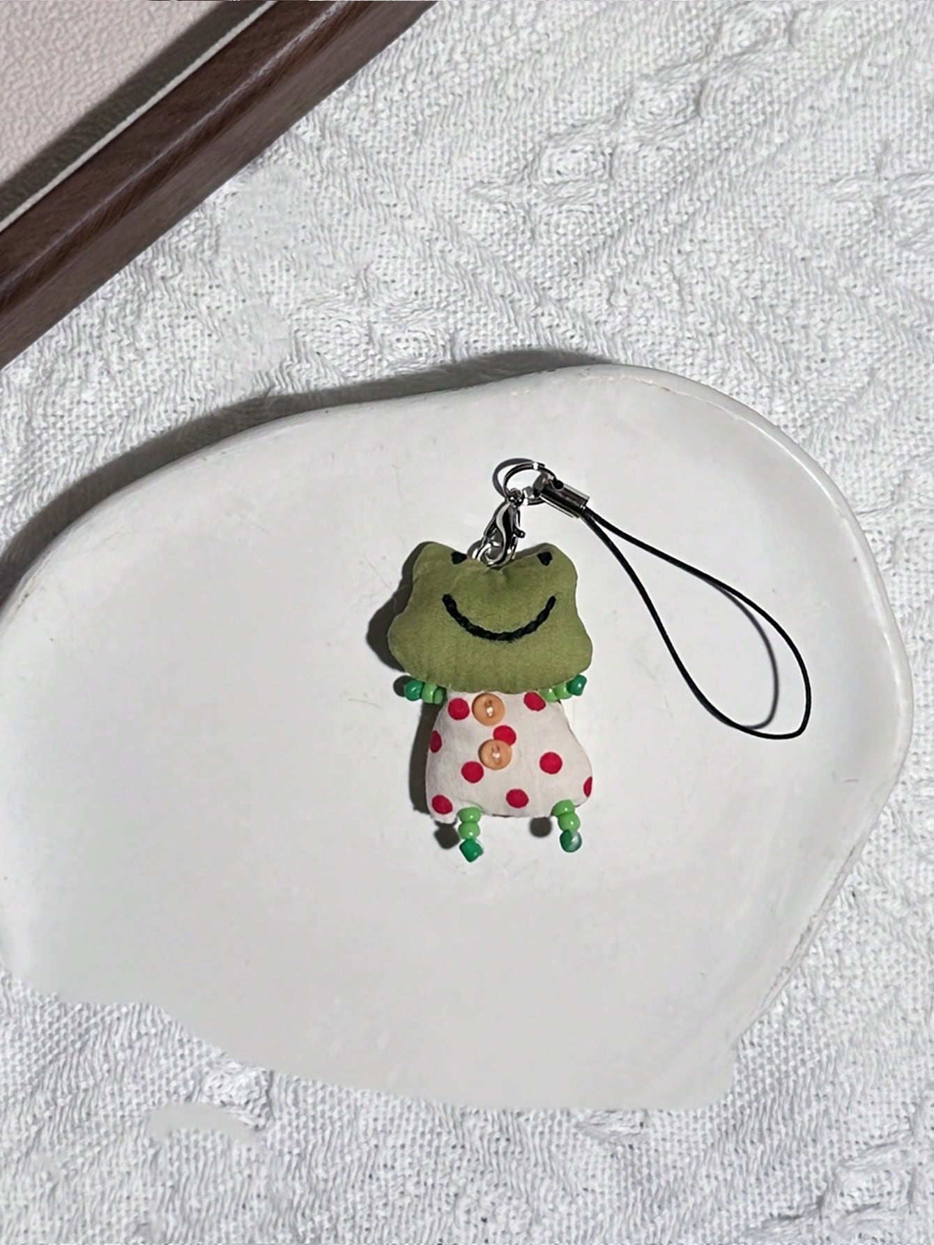 Cute Frog, Pig, Rabbit Phone Chain Handmade Beaded Keychain Accessories DIY Handmade Animal Pendant Jewelry Y2K Aesthetic Unique Lanyard Bag Charm, Can Be Hand-Sewn With Name Or Mark On Pendant, Uniqu