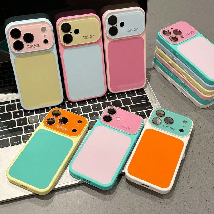 Cute Teal Phone Case Compatible With IPhone 17 16 15 14 13 Pro Max Plus,Funny Summer Color Clash,Lightweight Shockproof Protective Case,Suitable For Women