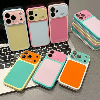 Cute Teal Phone Case Compatible With IPhone 17 16 15 14 13 Pro Max Plus,Funny Summer Color Clash,Lightweight Shockproof Protective Case,Suitable For Women