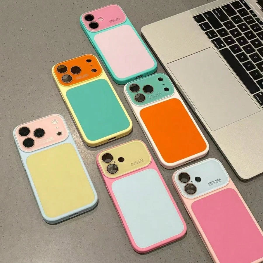 Cute Teal Phone Case Compatible With IPhone 17 16 15 14 13 Pro Max Plus,Funny Summer Color Clash,Lightweight Shockproof Protective Case,Suitable For Women