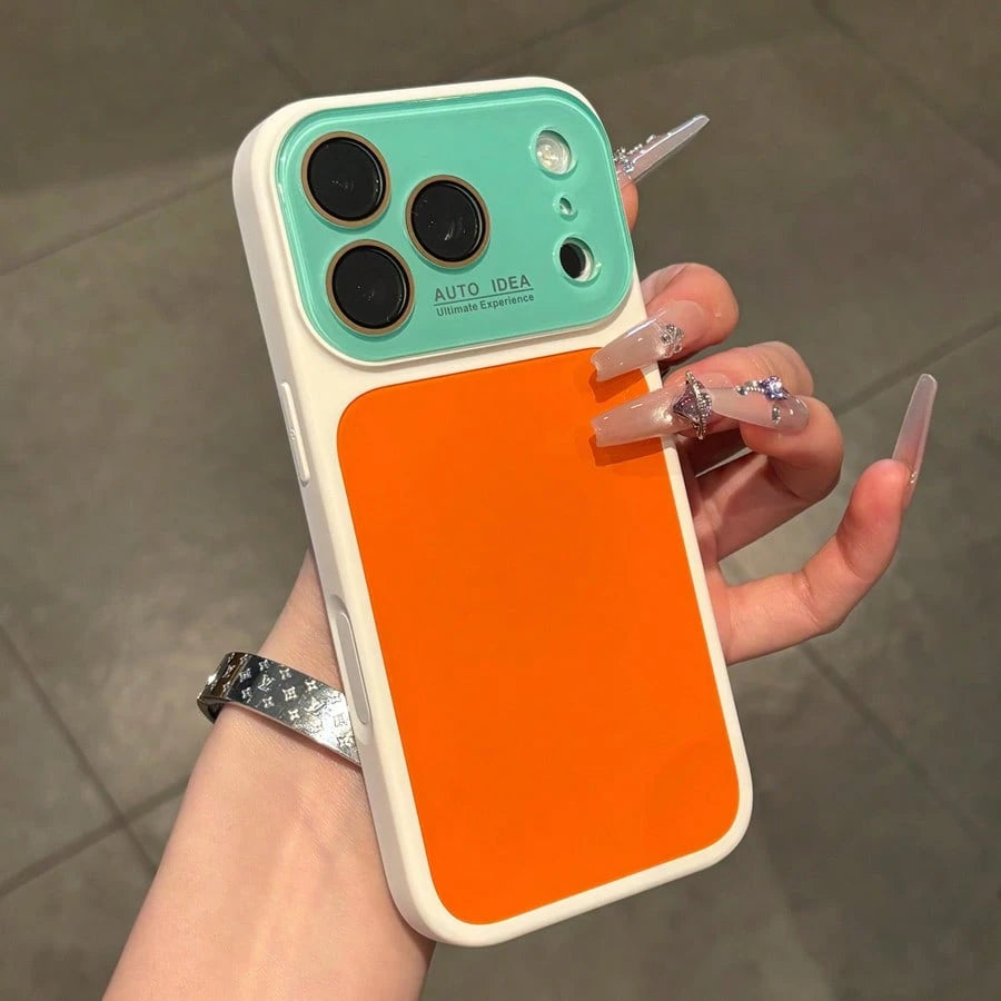 Cute Teal Phone Case Compatible With IPhone 17 16 15 14 13 Pro Max Plus,Funny Summer Color Clash,Lightweight Shockproof Protective Case,Suitable For Women