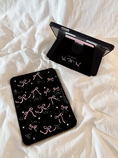 Cute Vacation Style Acrylic Shock-Resistant Italian Vacation Themed Collage Transparent Crystal Back Cover Elegant Cartoon Fruit Letter Cocktail Puzzle Style Double-Sided Compatible With Ipad 7th 8th
