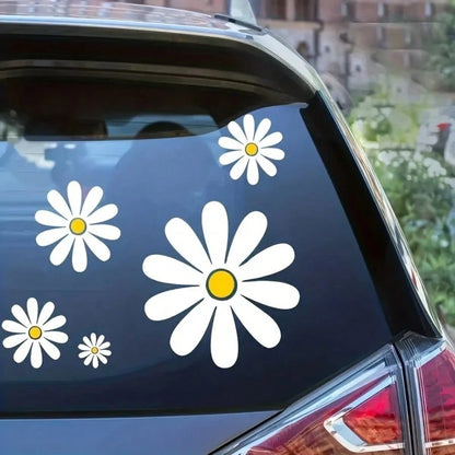 Daisy Pattern Car Sticker Set, Currently Very Popular Daisy Small Car Stickers, Suitable For Warm Family Use, Preferred For Women!