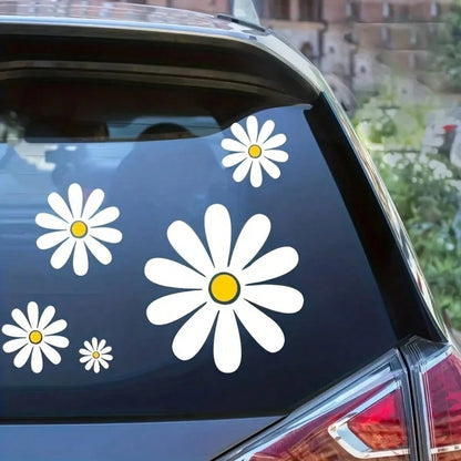 Daisy Pattern Car Sticker Set, Currently Very Popular Daisy Small Car Stickers, Suitable For Warm Family Use, Preferred For Women!