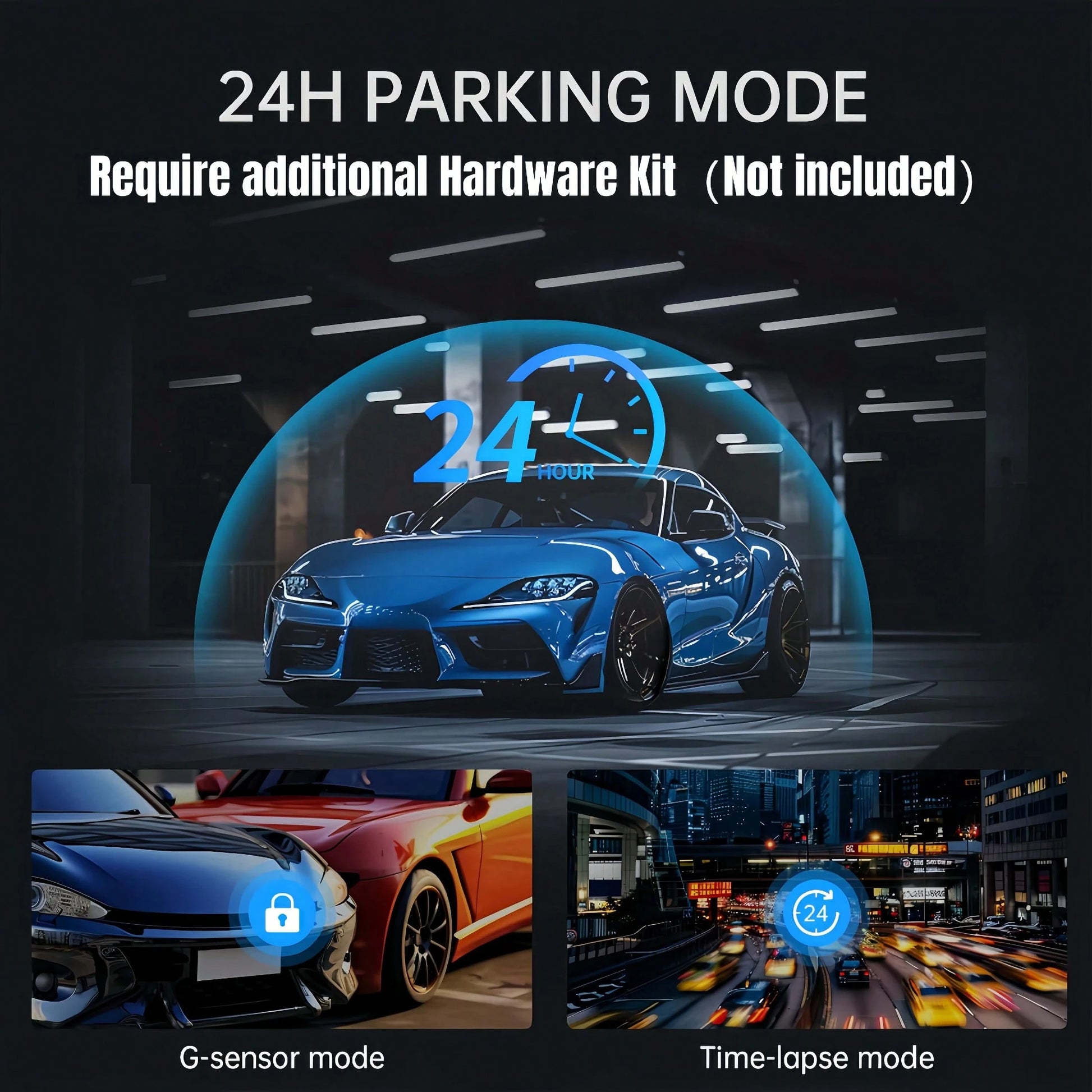 Dash Cam For Cars 4k, Rear View Mirror Camera, Back Up Cameras For Vehicles, 9.66" Mirror Dash Cam With 4K Front & 720P Rear Camera| Dimming Rearview Display| Touch Screen Operation| Reversing Imag