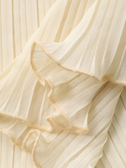 DAZY Women's Solid Color Pleated Casual Elegant Versatile Daily Camisole Tank Top Suitable For Vacation White Summer Y2K