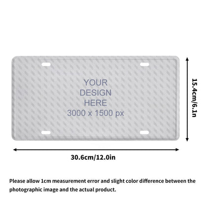 Decorative Use Only, Car P2D Flat, 6x12inch Aluminum License Plate- Metal Plated Front License Plate, Fade-Resistant And Easy To Install, Suitable, Trucks, SUVs, Vehicle Accessories, High-Quality Sur