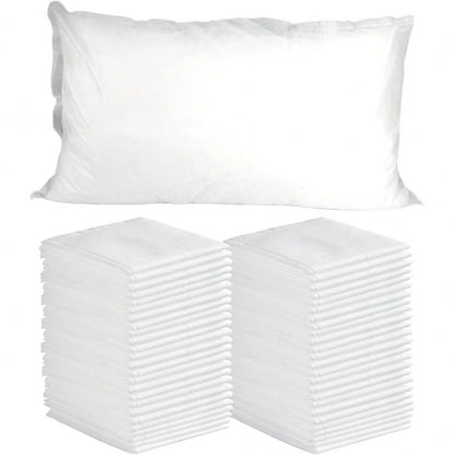 Disposable Pillowcases, 5/10/20/30/50PCS Disposable Pillow Case Covers, Soft Non-Woven Fabric Disposable Pillow Cases For Medical, Hospital, Hotels, SPA Tattoo Lash Pillow Covers, White