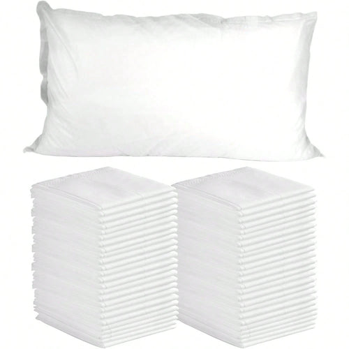 Disposable Pillowcases, 5/10/20/30/50PCS Disposable Pillow Case Covers, Soft Non-Woven Fabric Disposable Pillow Cases For Medical, Hospital, Hotels, SPA Tattoo Lash Pillow Covers, White