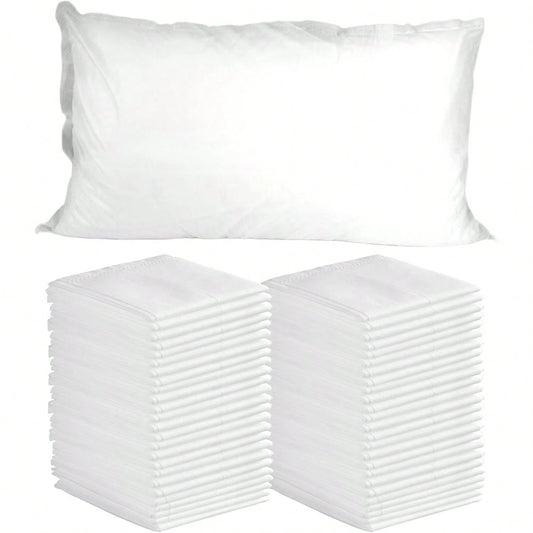 Disposable Pillowcases, 5/10/20/30/50PCS Disposable Pillow Case Covers, Soft Non-Woven Fabric Disposable Pillow Cases For Medical, Hospital, Hotels, SPA Tattoo Lash Pillow Covers, White