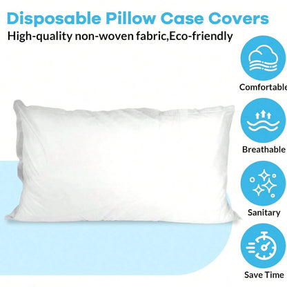 Disposable Pillowcases, 5/10/20/30/50PCS Disposable Pillow Case Covers, Soft Non-Woven Fabric Disposable Pillow Cases For Medical, Hospital, Hotels, SPA Tattoo Lash Pillow Covers, White