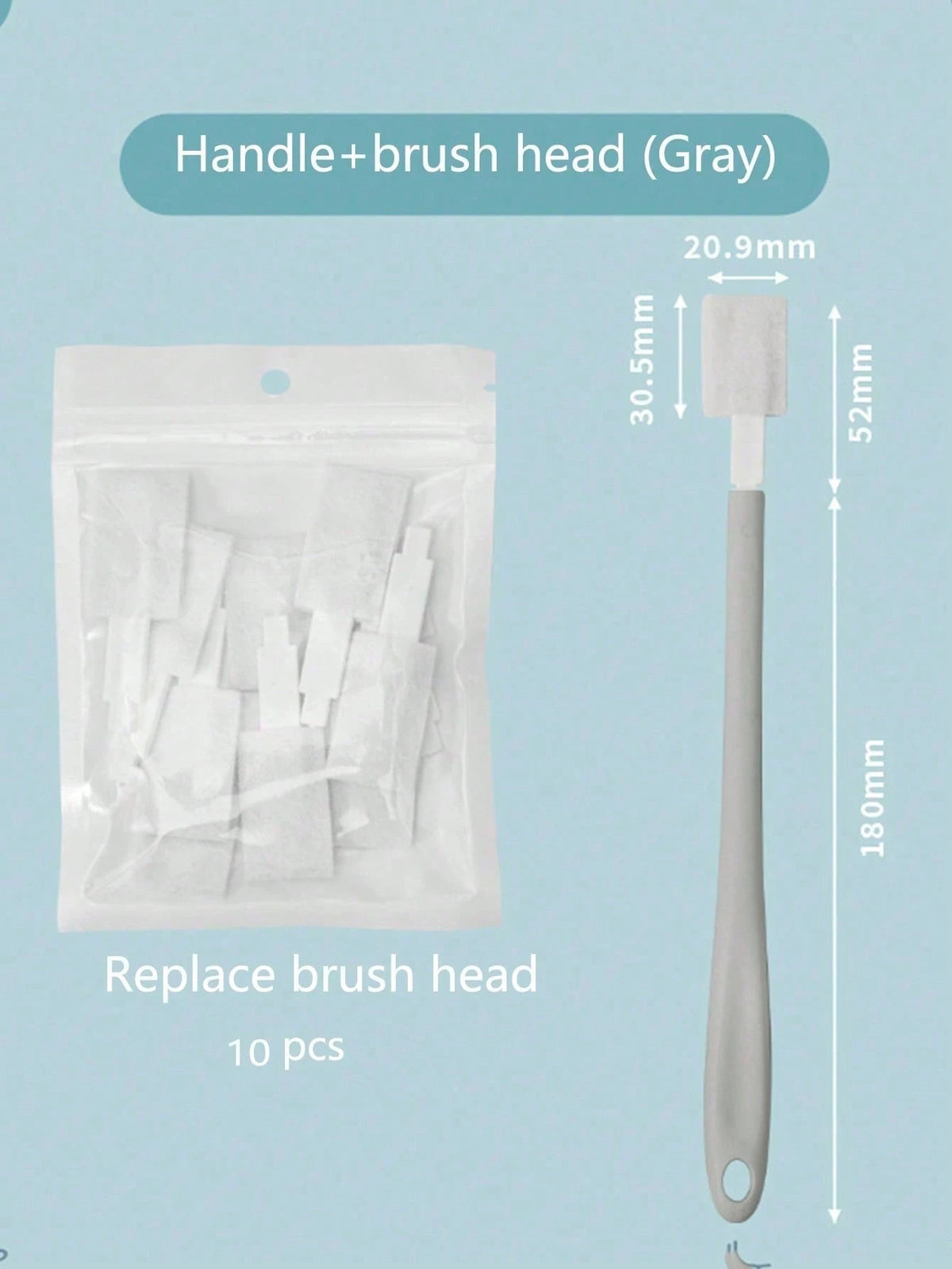 Disposable Toilet Brush Set, 1 Handle + 10 Replaceable Brush Heads, For Deep, No-Blind-Spot Cleaning- Hygienic, Efficient, Easy-To-Use Household Toilet Cleaning Tool, During Packaging And Transportat