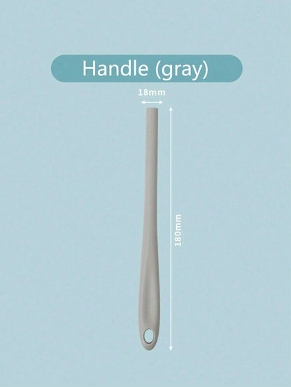 Disposable Toilet Brush Set, 1 Handle + 10 Replaceable Brush Heads, For Deep, No-Blind-Spot Cleaning- Hygienic, Efficient, Easy-To-Use Household Toilet Cleaning Tool, During Packaging And Transportat