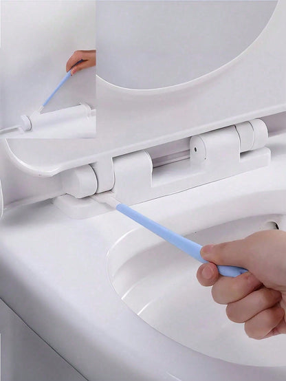 Disposable Toilet Brush Set, 1 Handle + 10 Replaceable Brush Heads, For Deep, No-Blind-Spot Cleaning- Hygienic, Efficient, Easy-To-Use Household Toilet Cleaning Tool, During Packaging And Transportat