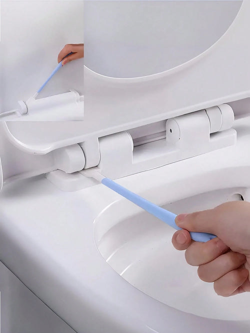 Disposable Toilet Brush Set, 1pc Handle + 10pcs Replaceable Heads For Deep, No Blind Spot Cleaning – Hygienic, Efficient, And Easy-To-Use Household Toilet Cleaning Tool, During Packaging And Transport