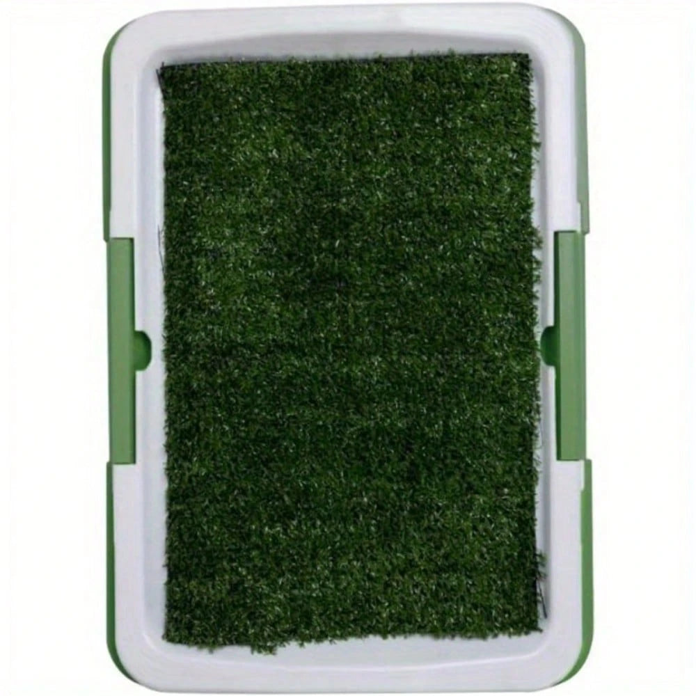 Dog Training Toilet Puppy Pee Potty Pad Splash Proof Artificial Grass Pad With Tray Dog Training Toilet-Easy Clean-Up, Non-Slip Pet Toilet, Odor-Free Indoor Puppy Potty Box, Suitable For Indoor And Ou