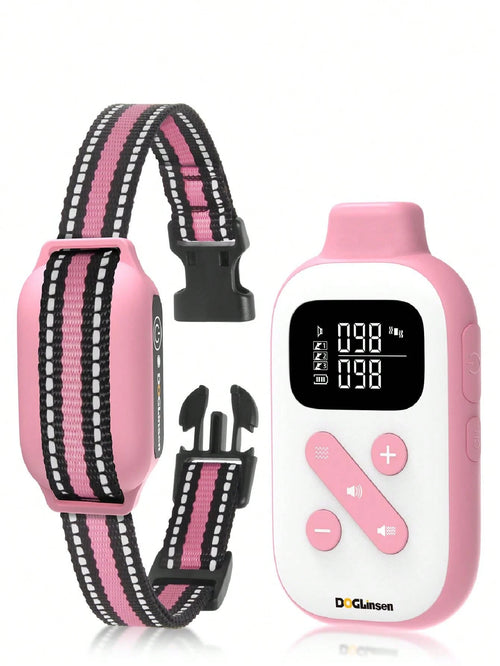 DOGLinsen No Shock Dog Lover Gift And Dog Mom Love Training Collar, Beep And Vibrating Dog Lover Gift And Dog Mom Love Collar No Shock, No Shock Dog Lover Gift And Dog Mom Love Collar With Remote 2800