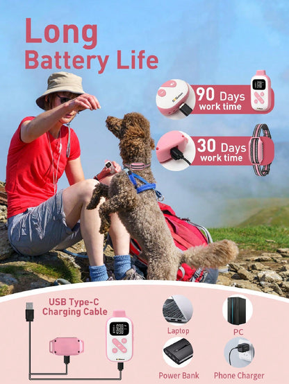 DOGLinsen No Shock Dog Lover Gift And Dog Mom Love Training Collar, Beep And Vibrating Dog Lover Gift And Dog Mom Love Collar No Shock, No Shock Dog Lover Gift And Dog Mom Love Collar With Remote 2800