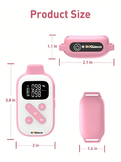 DOGLinsen No Shock Dog Lover Gift And Dog Mom Love Training Collar, Beep And Vibrating Dog Lover Gift And Dog Mom Love Collar No Shock, No Shock Dog Lover Gift And Dog Mom Love Collar With Remote 2800