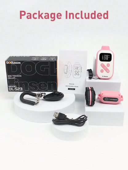 DOGLinsen No Shock Dog Lover Gift And Dog Mom Love Training Collar, Beep And Vibrating Dog Lover Gift And Dog Mom Love Collar No Shock, No Shock Dog Lover Gift And Dog Mom Love Collar With Remote 2800