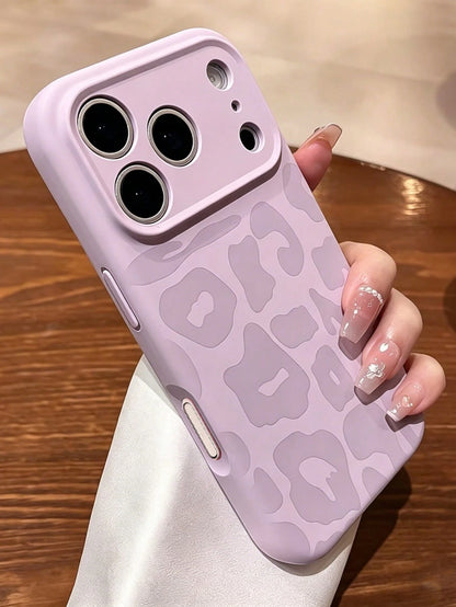 Dopamine Orange Leopard Print Phone Case Compatible With 17 Pro Max/17 Pro/17/16 Pro Max/16/16 Pro/15/15 Pro Max/15 Pro/11/12/13/14 Pro Max/12 Pro/12 Pro Max/13 Pro/13 Pro Max/14 Pro, Full Coverage An