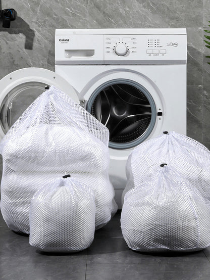 Drawstring Mesh Laundry Bag Set, Includes Anti-Tangle Laundry Balls And Laundry Beads Zipper Bag, Multiple Sizes Laundry Protection Bags, Suitable For Storing Bras, Underwear, Socks, Duvet Covers, Cur