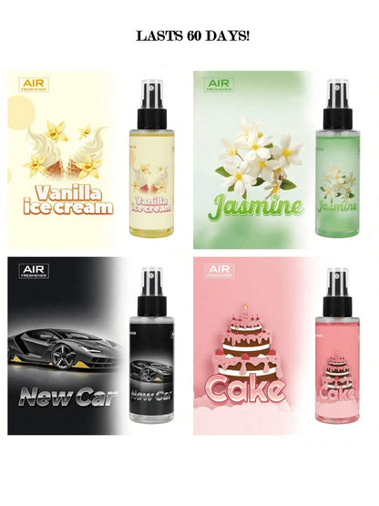 Dual-Use Car 100ml Hand Spray, Car Air Freshener Spray, Long-Lasting Scent, Odor Eliminator For Smoke, Portable Aromatic Deodorizer For Car, Home & Office, The Last Up To 20 Days,Soothe Emotions, Crea