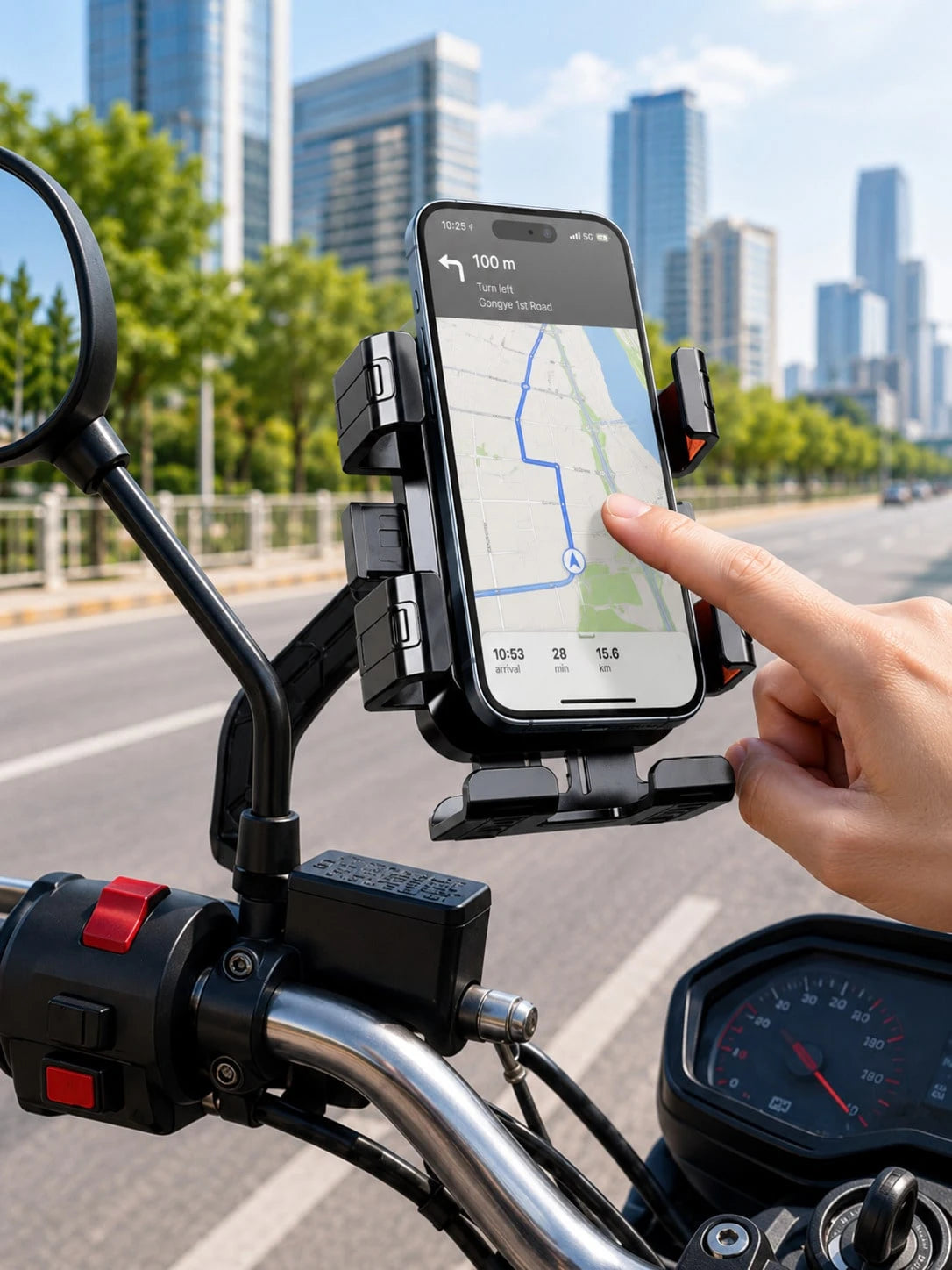 Electric Bike Phone Holder For Cycling