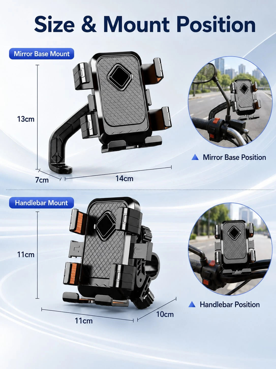 Electric Bike Phone Holder For Cycling