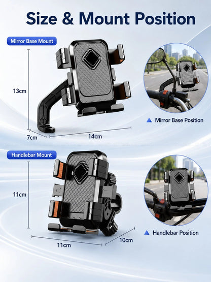 Electric Bike Phone Holder For Cycling