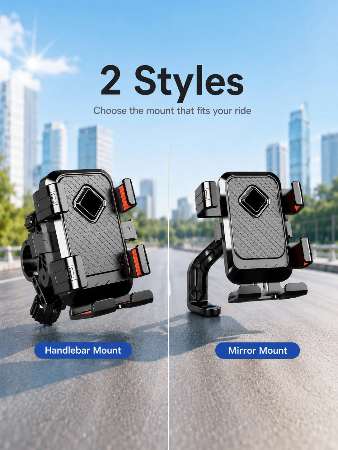 Electric Bike Phone Holder For Cycling