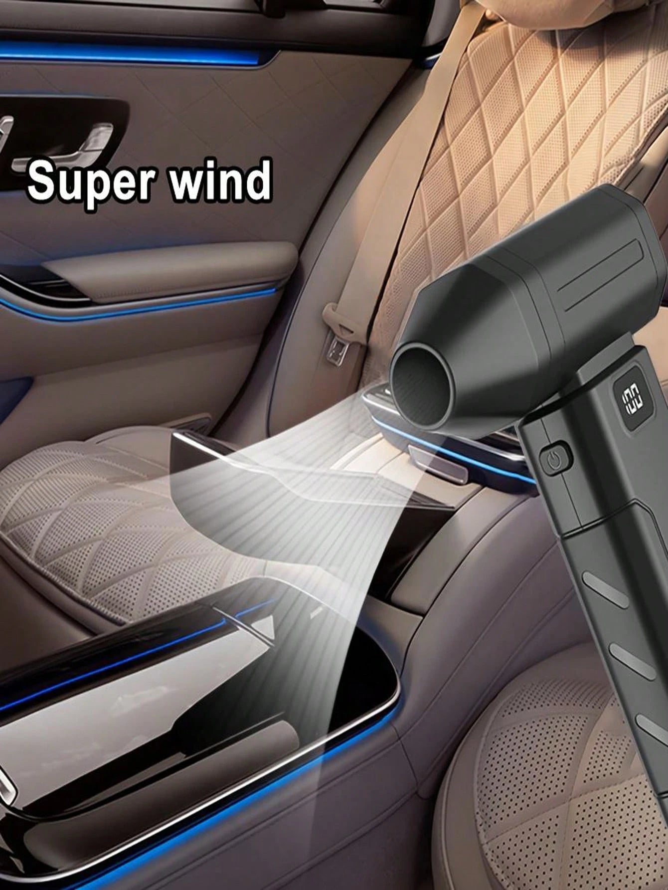 Electric Dust Blower, High-Speed Mini Blower,Adjustable Power Turbo Fan, 2600mAh Portable Dust Blower For Cleaning Electronics, Cars, Homes, And Outdoor Spaces USB Rechargeable Handheld Electric Air