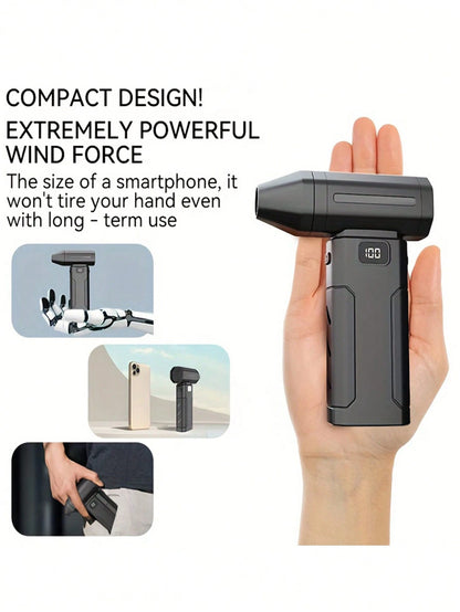 Electric Dust Blower, High-Speed Mini Blower,Adjustable Power Turbo Fan, 2600mAh Portable Dust Blower For Cleaning Electronics, Cars, Homes, And Outdoor Spaces USB Rechargeable Handheld Electric Air