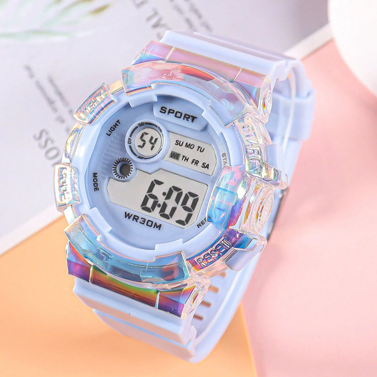 Electronic Watch Student Youth Luminous Transparent Men And Women Outdoor Sports Waterproof Watch Colorful Silicone Wrist Watch