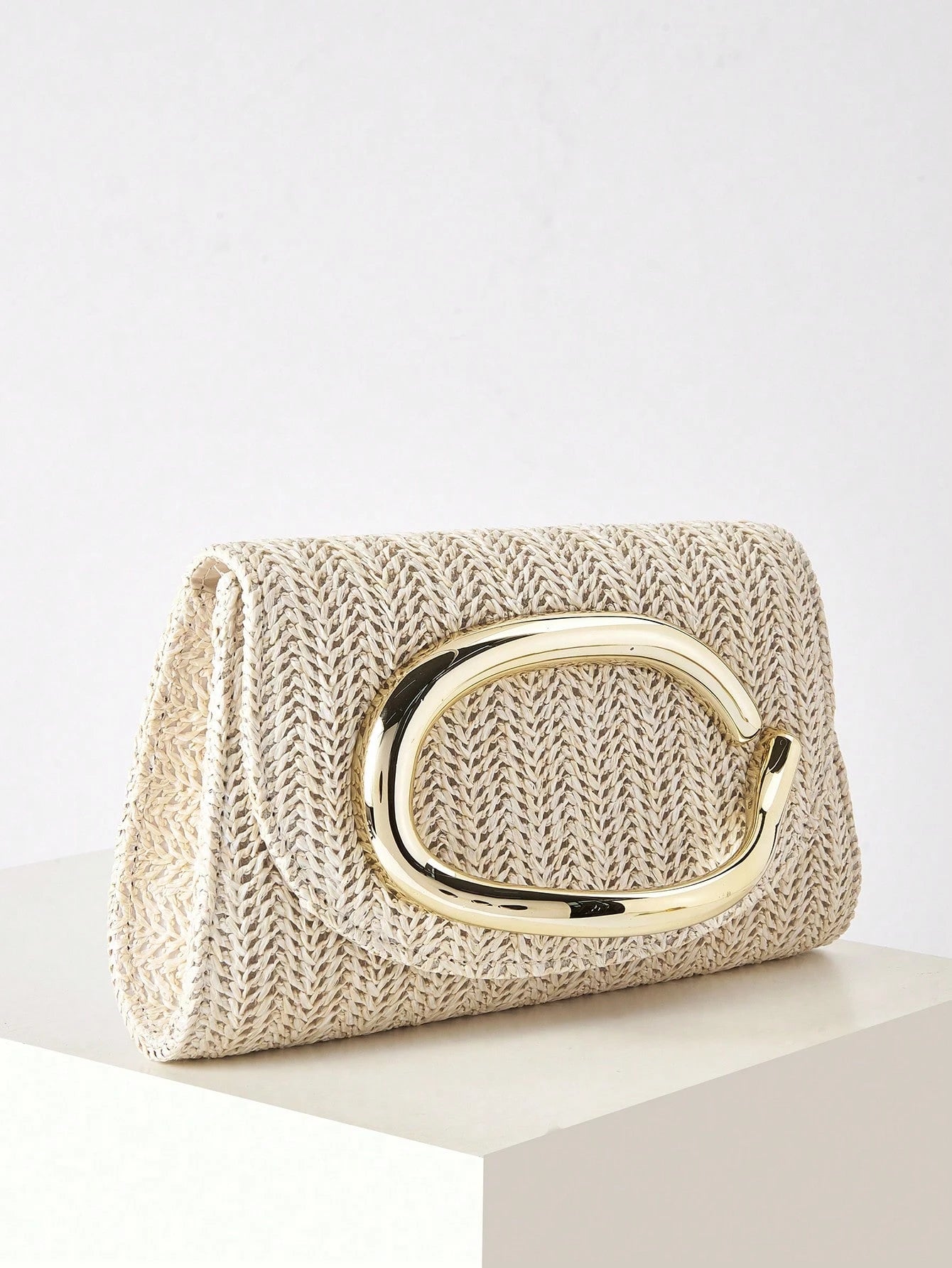 Elegant Large Women's PU Material Clutch Bag, With Detachable Chain, Suitable For Weddings, Parties, Banquets And Other Occasions