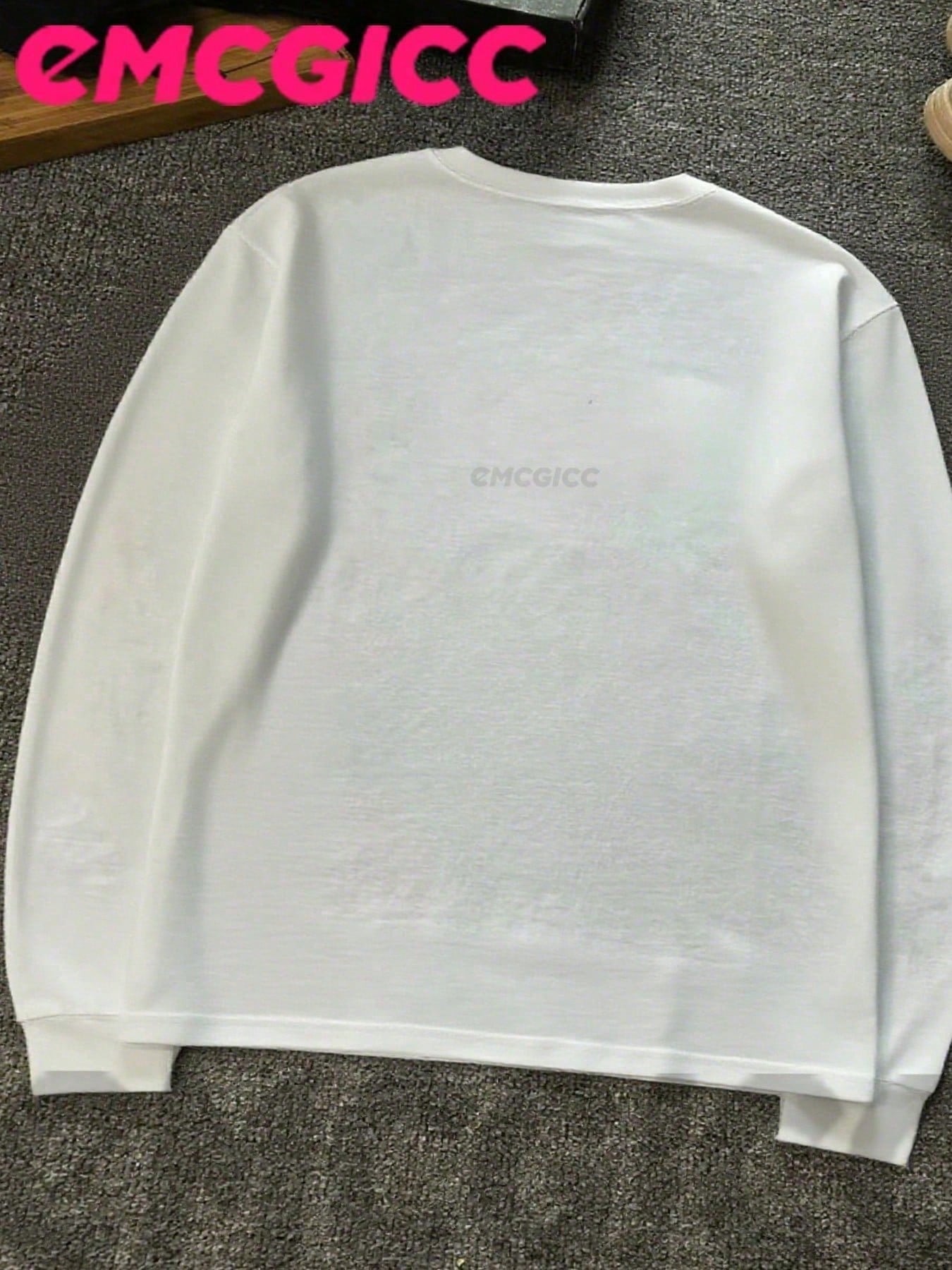 EMCGICC Manfinity Y2k Thin Long Sleeved Cotton Men T-Shirt,Hip-Hop Funny Vintage Graphic Digital Print,Regular Fit, Street Style,Ideal Gift