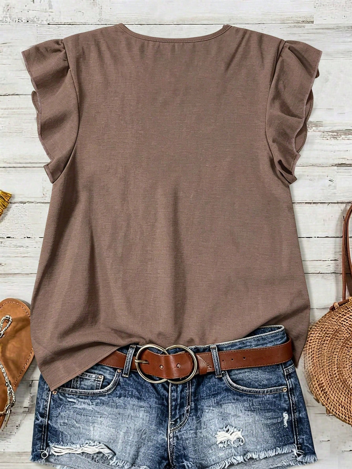 EMERY ROSE Women's Textured Casual Shirt, Versatile For Summer,Summer Top