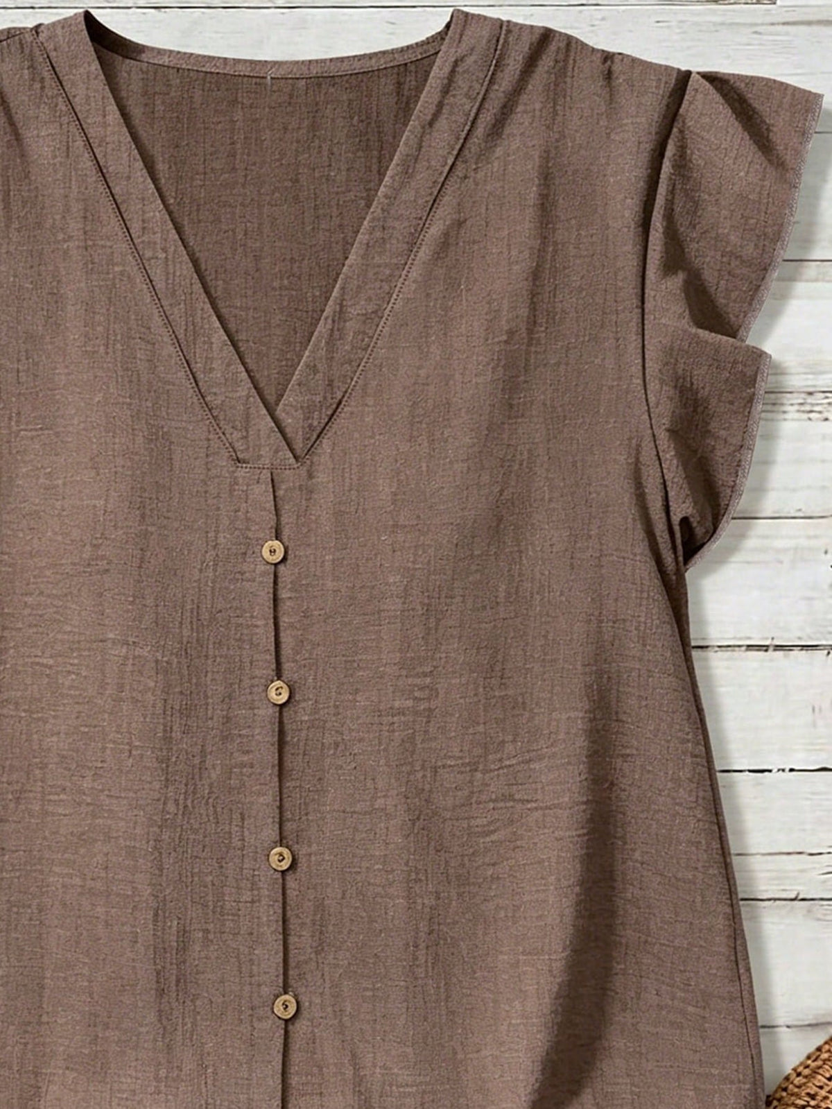 EMERY ROSE Women's Textured Casual Shirt, Versatile For Summer,Summer Top
