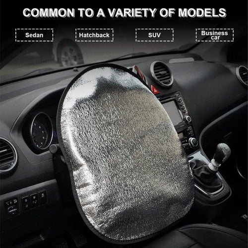 EPE Foam Car Steering Wheel Cover, Sun Shade Heat Insulation For Vehicle
